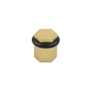 Frelan - Burlington Hexagonal Floor Mounted Doorstop - Satin Brass - BUR965SB - Choice Handles