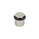 Frelan - Burlington Hexagonal Floor Mounted Doorstop - Satin Nickel - BUR965SN - Choice Handles
