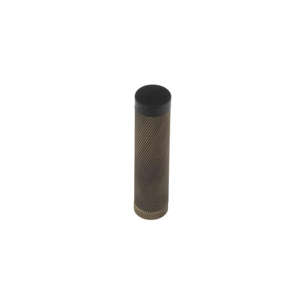 Burlington Knurled Wall Mounted Doorstops No Rose Antique Brass - BUR968AB
