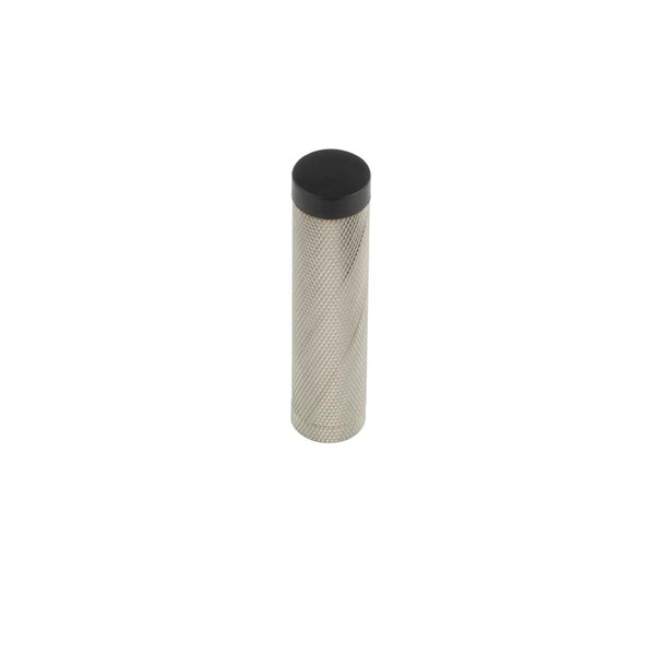 Burlington Knurled Wall Mounted Doorstops No Rose Satin Nickel - BUR968SN
