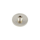 Burlington Knurled Bases to Suit Wall Mounted Doorstops 50mm Dia Polished Nickel - BUR969PN - Choice Handles