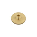 Burlington Knurled Bases to Suit Wall Mounted Doorstops 50mm Dia Satin Brass - BUR969SB - Choice Handles