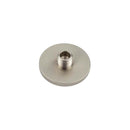 Burlington Knurled Bases to Suit Wall Mounted Doorstops 50mm Dia Satin Nickel - BUR969SN - Choice Handles