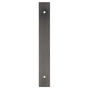 Alexander and Wilks - Rectangular Cabinet Pull Backplate - Dark Bronze PVD-168x22x3mm - 128mm c/c - AWBP128DBZPVD - Choice Handles