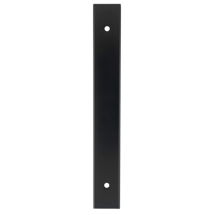 Alexander and Wilks - Rectangular Cabinet Pull Backplate - Black-168x22x3mm - 128mm c/c - AWBP128BL - Choice Handles