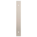 Alexander and Wilks - Rectangular Cabinet Pull Backplate - Satin Nickel-168x22x3mm - 128mm c/c - AWBP128SN - Choice Handles