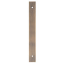 Alexander and Wilks - Rectangular Cabinet Pull Backplate - Antique Brass-200x22x3mm - 160mm c/c - AWBP160AB - Choice Handles