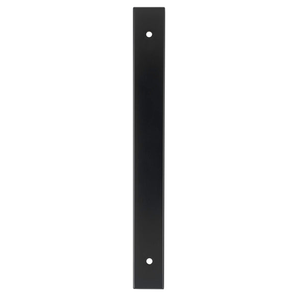 Alexander and Wilks - Rectangular Cabinet Pull Backplate - Black-200x22x3mm - 160mm c/c - AWBP160BL - Choice Handles