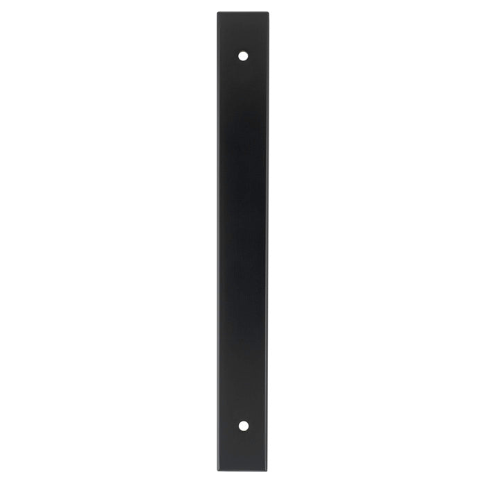 Alexander and Wilks - Rectangular Cabinet Pull Backplate - Black-200x22x3mm - 160mm c/c - AWBP160BL - Choice Handles