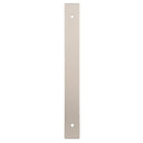 Alexander and Wilks - Rectangular Cabinet Pull Backplate - Satin Nickel-200x22x3mm - 160mm c/c - AWBP160SN - Choice Handles