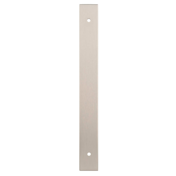 Alexander and Wilks - Rectangular Cabinet Pull Backplate - Satin Nickel-200x22x3mm - 160mm c/c - AWBP160SN - Choice Handles