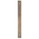 Alexander and Wilks - Rectangular Cabinet Pull Backplate - Antique Brass-232x22x3mm - 192mm c/c - AWBP192AB - Choice Handles