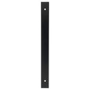 Alexander and Wilks - Rectangular Cabinet Pull Backplate - Black-232x22x3mm - 192mm c/c - AWBP192BL - Choice Handles