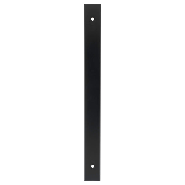 Alexander and Wilks - Rectangular Cabinet Pull Backplate - Black-232x22x3mm - 192mm c/c - AWBP192BL - Choice Handles