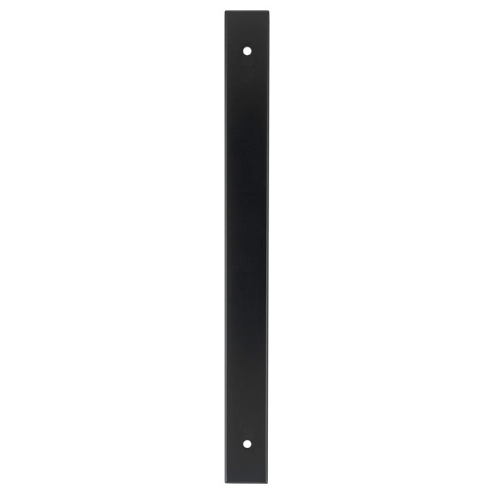 Alexander and Wilks - Rectangular Cabinet Pull Backplate - Black-232x22x3mm - 192mm c/c - AWBP192BL - Choice Handles