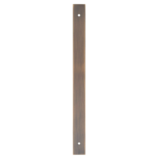 Alexander and Wilks - Rectangular Cabinet Pull Backplate - Antique Brass-264x22x3mm - 224mm c/c - AWBP224AB - Choice Handles