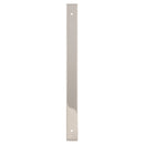 Alexander and Wilks - Rectangular Cabinet Pull Backplate - Polished Nickel-264x22x3mm - 224mm c/c - AWBP224PN - Choice Handles
