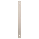 Alexander and Wilks - Rectangular Cabinet Pull Backplate - Satin Nickel-264x22x3mm - 224mm c/c - AWBP224SN - Choice Handles