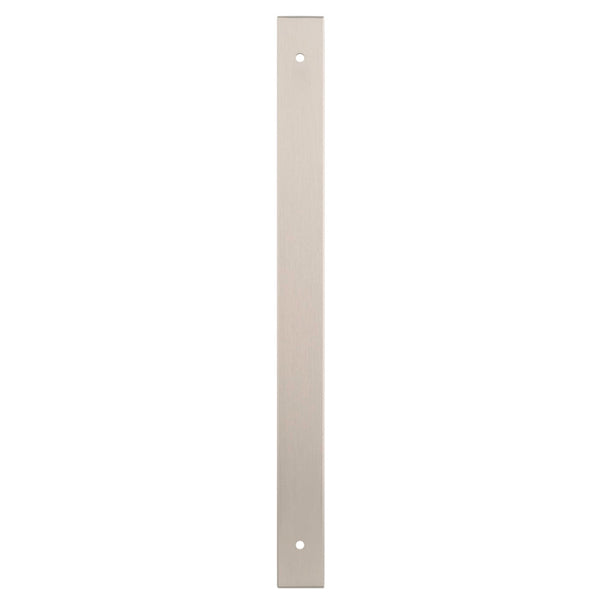 Alexander and Wilks - Rectangular Cabinet Pull Backplate - Satin Nickel-264x22x3mm - 224mm c/c - AWBP224SN - Choice Handles