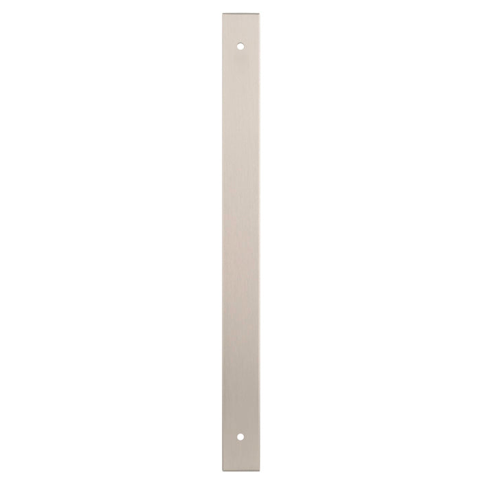 Alexander and Wilks - Rectangular Cabinet Pull Backplate - Satin Nickel-264x22x3mm - 224mm c/c - AWBP224SN - Choice Handles