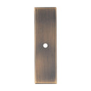 Alexander and Wilks - Rectangular Cabinet Knob Backplate - Antique Brass - AWBP76AB - Choice Handles