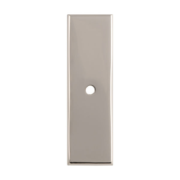 Alexander and Wilks - Rectangular Cabinet Knob Backplate - Polished Nickel - AWBP76PN