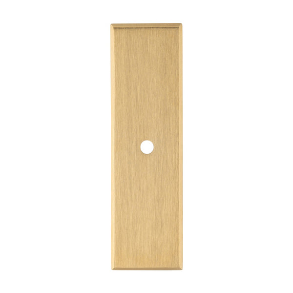 Alexander and Wilks - Rectangular Cabinet Knob Backplate - Satin Brass PVD - AWBP76SBPVD - Choice Handles