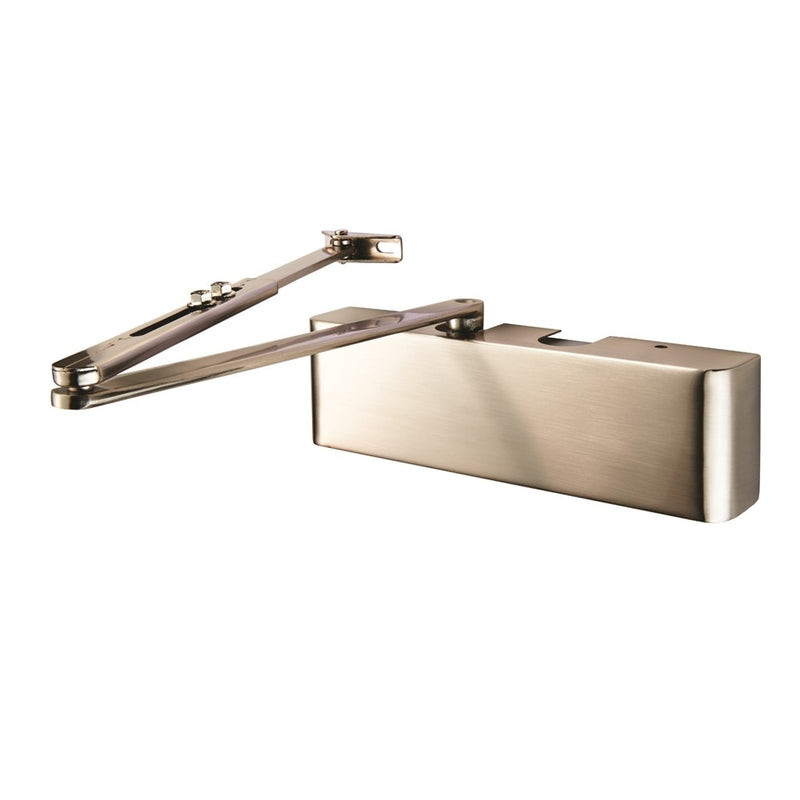 Eurospec - Full Cover Overhead Door Closer Variable Power 2-5 Satin Nickel Plate - Satin Nickel Plated - CDG025/SNP - Choice Handles