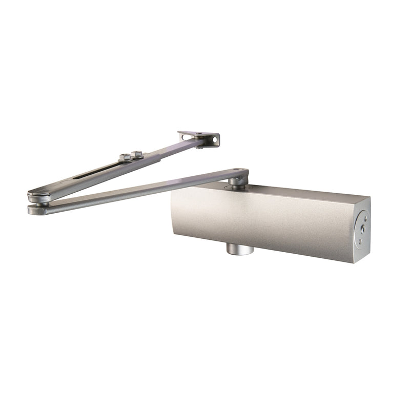 Eurospec - Full Cover Overhead Door Closer Variable Power 2-5 Silver - Silver - CDG025/SV - Choice Handles