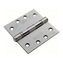 Eurospec - 102 X 102 X 3mm Ball Bearing Hinge Grade 13 - 316 C/W Screws (Pair) - Satin Stainless Steel - CEN1443/13SSS - Choice Handles