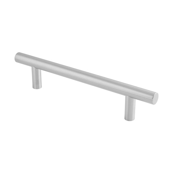 Eurospec - 22mm Dia. Straight T Bar Pull Handle G304 (225mm C/C) - Satin Stainless Steel - CFPT1225SSS
