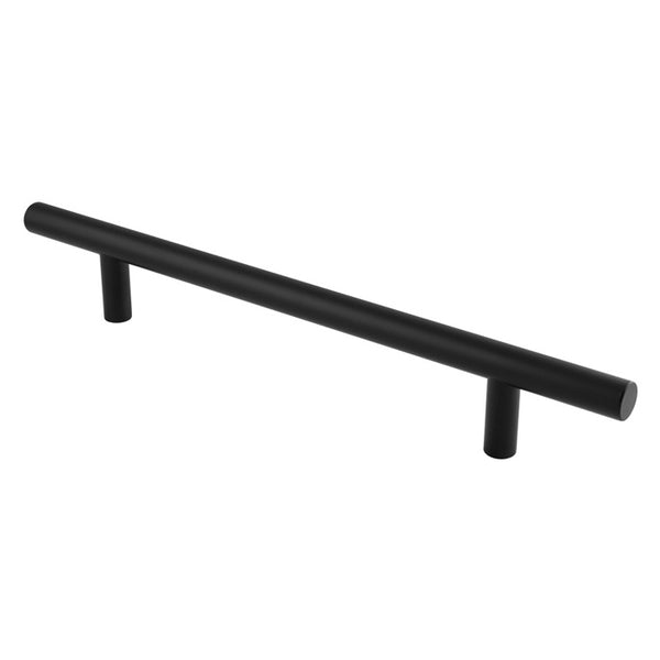 Eurospec - 22mm Dia. Straight T Bar Pull Handle G304 (300mm C/C) - Matt Black - CFPT1300MB