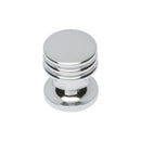 Carlisle Brass - Ringed Knob Polished Chrome 17mm - Polished Chrome - CH30ACP - Choice Handles