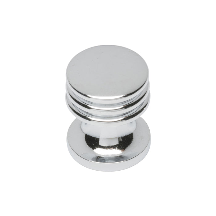 Carlisle Brass - Ringed Knob Polished Chrome 17mm - Polished Chrome - CH30ACP - Choice Handles