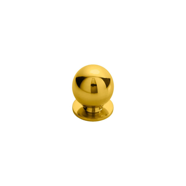 Carlisle Brass - Ball Knob Polished Brass 25mm - Polished Brass - CH6C - Choice Handles