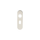 Eurospec - Radius Covers for Oval Lock Backplate - Satin Stainless Steel - CPRU1170SSS - Choice Handles
