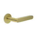 CR-101 Satin Brass Sprung Round Rose Door Handle - CR-101A1SB - Choice Handles