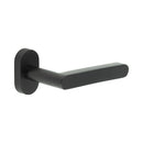 CR-101 Black Multi Point Oval Rose Door Handle - CR-101C4MB - Choice Handles