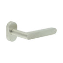 CR-101 Satin Stainless Steel Multi Point Oval Rose Door Handle - CR-101C4SSS - Choice Handles