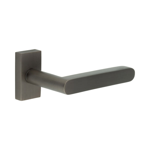 CR-101 Dark Bronze Multi Point Rectangular Rose Door Handle - CR-101D4DB - Choice Handles