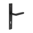 CR-101 Black Multi Point Backplate Door Handle - CR-101G4MB - Choice Handles