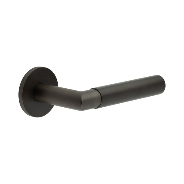CR-102 Dark Bronze Sprung Round Rose Door Handle - CR-102A1DB - Choice Handles