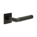 CR-102 Dark Bronze Unsprung Square Rose Door Handle - CR-102B2DB - Choice Handles