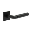 CR-102 Black Unsprung Square Rose Door Handle - CR-102B2MB - Choice Handles
