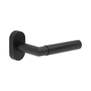 CR-102 Black Multi Point Oval Rose Door Handle - CR-102C4MB - Choice Handles