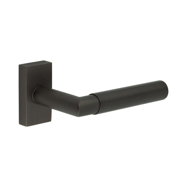 CR-102 Dark Bronze Multi Point Rectangular Rose Door Handle - CR-102D4DB - Choice Handles