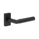 CR-102 Black Multi Point Rectangular Rose Door Handle - CR-102D4MB - Choice Handles