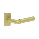 CR-102 Satin Brass Multi Point Rectangular Rose Door Handle - CR-102D4SB - Choice Handles