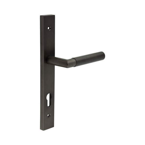 CR-102 Dark Bronze Multi Point Backplate Door Handle - CR-102G4DB - Choice Handles