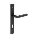 CR-102 Black Multi Point Backplate Door Handle - CR-102G4MB - Choice Handles